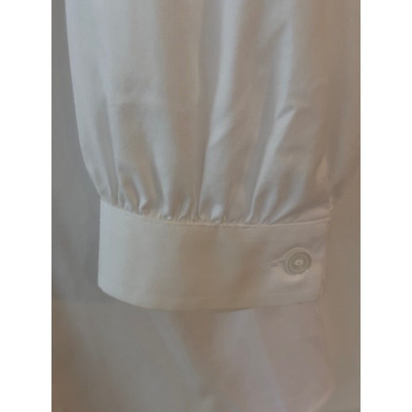 Chicos Womens White Non Iron 3/4 Sleeve Button Front Shirt Size M - Picture 5 of 6